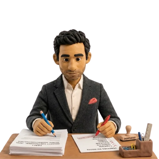Vik working through sourcing documents